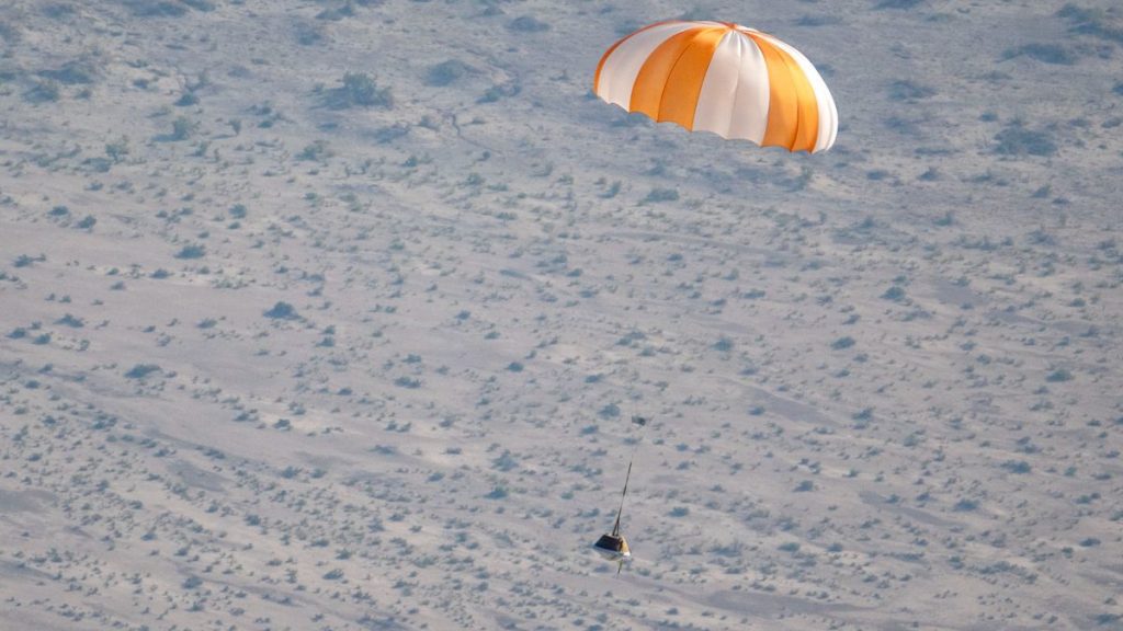 La NASA está realizando una prueba crítica antes de que llegue la muestra del asteroide el 24 de septiembre.