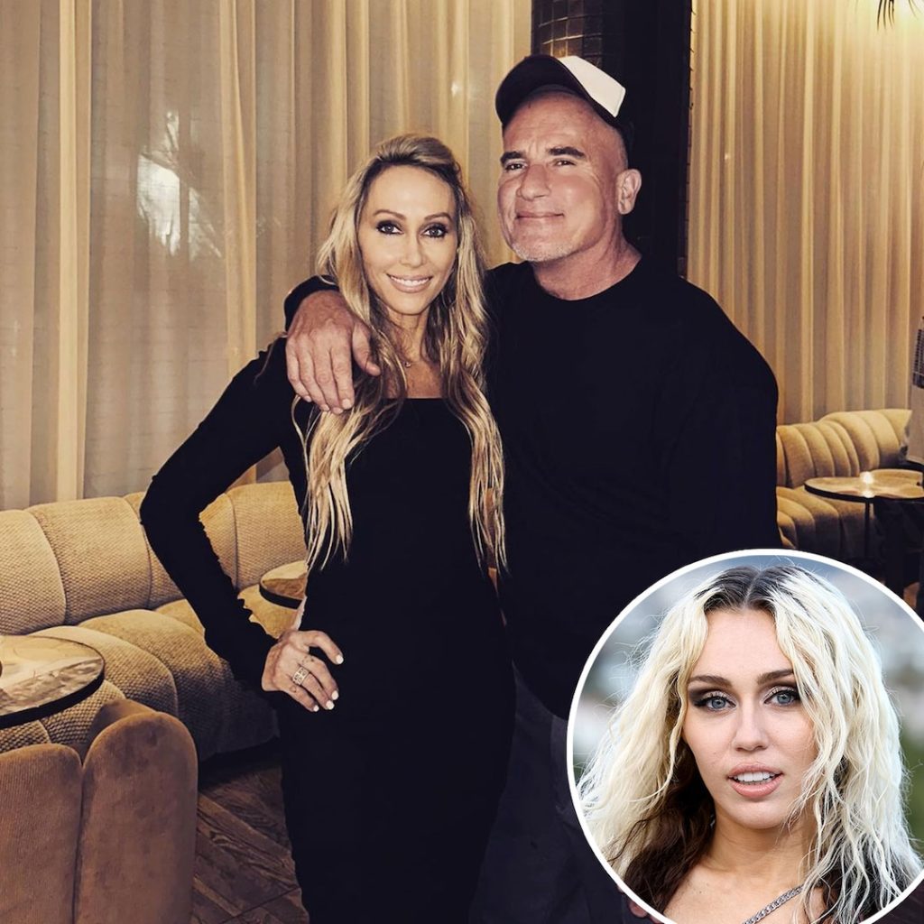 La madre de Miley Cyrus, Tish Cyrus, se casó con Dominic Purcell en una boda en Malibú