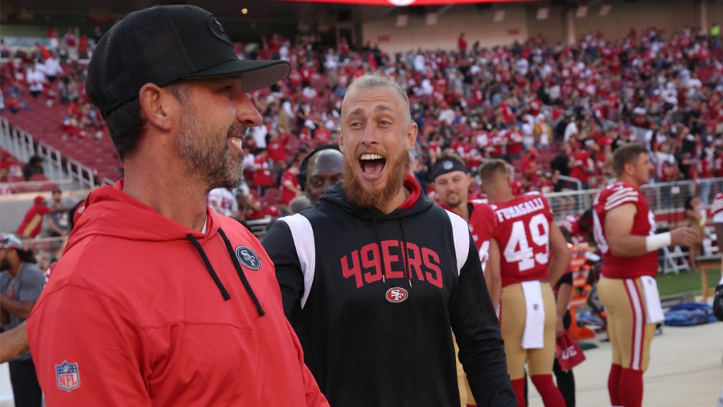 George Kittle es una ‘estrella de rock de la WWE’ después de la evolución de la NFL, según Kyle Shanahan – NBC Sports Bay Area and California