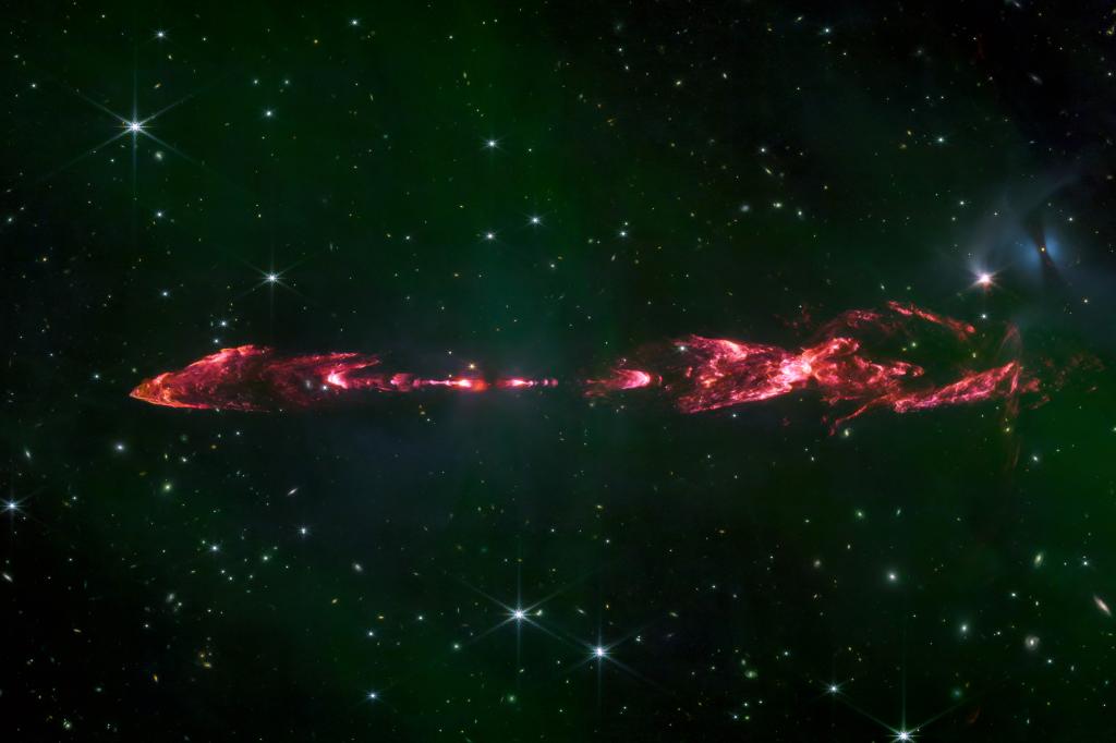 El telescopio capta una impresionante imagen de una estrella naciendo a 1.300 años luz de la Tierra