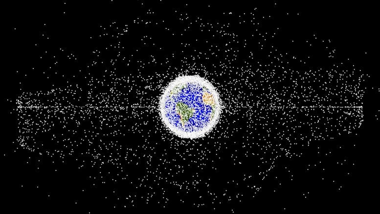 Simulación de desechos espaciales orbitales