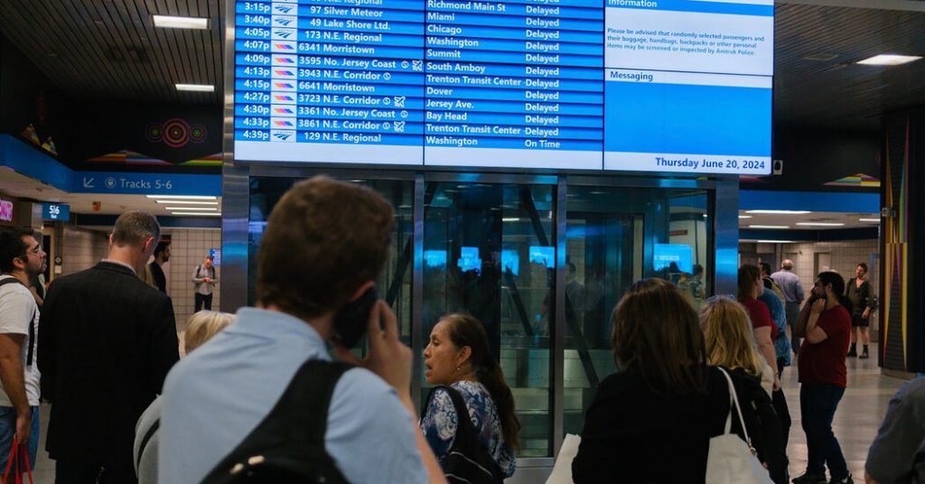 El servicio de NJ Transit y Amtrak ha sido suspendido debido a problemas de energía