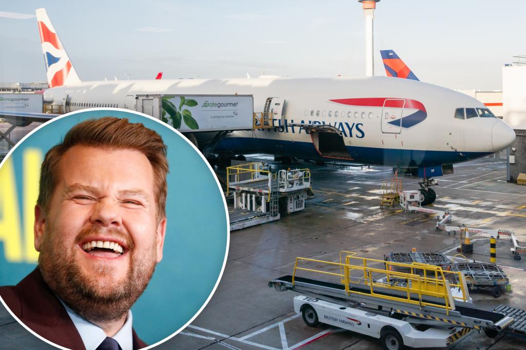 James Corden tuvo un altercado verbal con un empleado de la aerolínea y sus compañeros pilotos lo defendieron