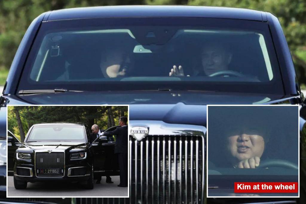 Putin regala a Kim Jong Un, amante de los coches, una limusina de lujo y un puñal en su visita a Corea del Norte.