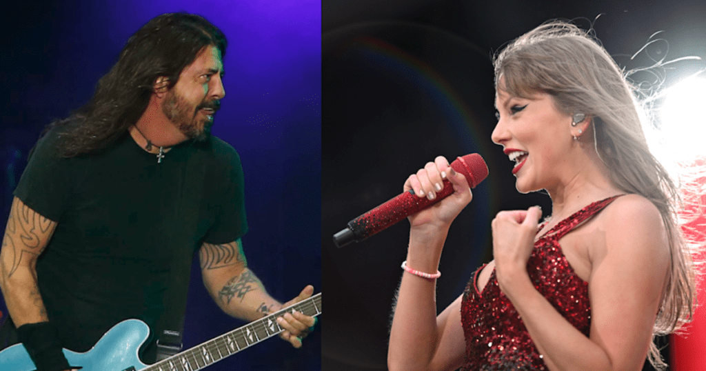 Taylor Swift parece estar aplaudiendo a Dave Grohl después de sus comentarios en el Eras Tour