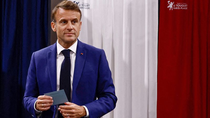 Francia: La extrema derecha lidera la primera vuelta de las elecciones parlamentarias, en un duro golpe para Macron