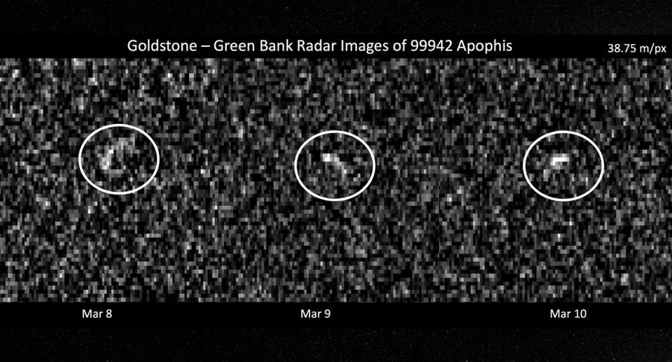 Las imágenes de satélite monitorean a Apophis.