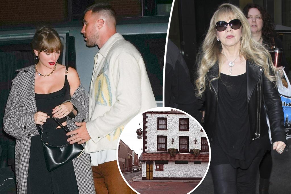 Taylor Swift visita un bar de Dublín con Travis Kelce y Stevie Nicks