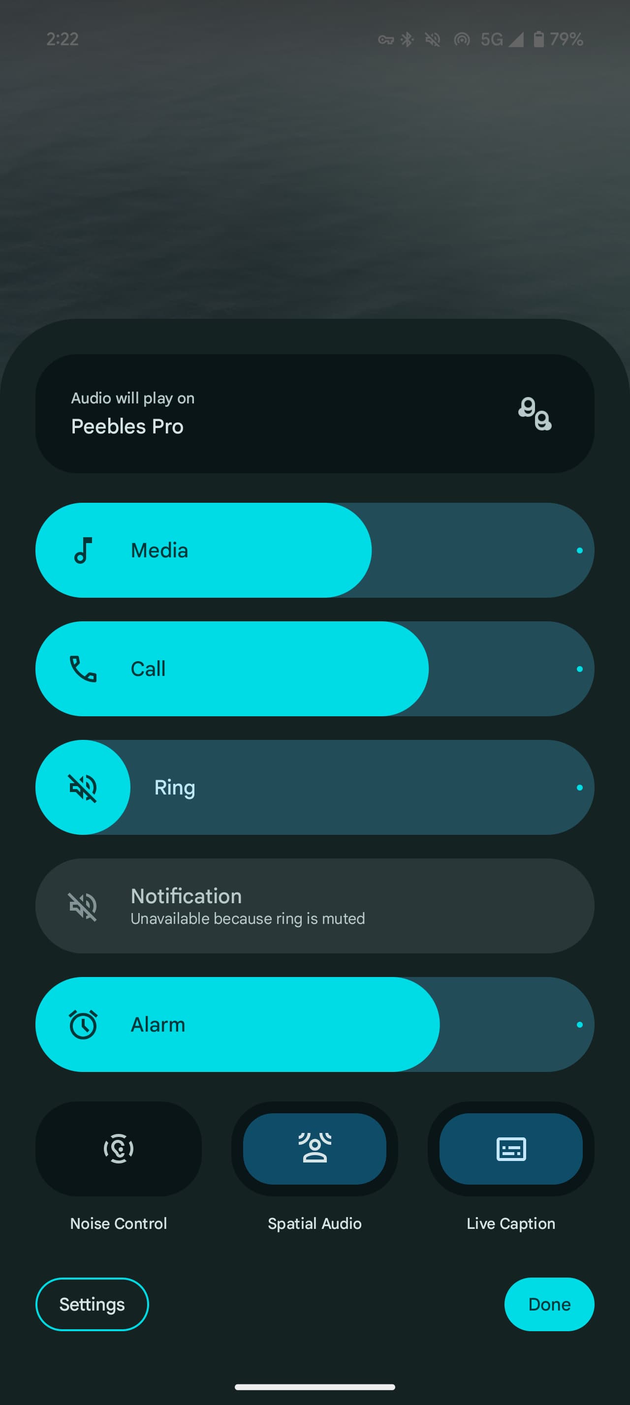 Control de ruido en Pixel Buds