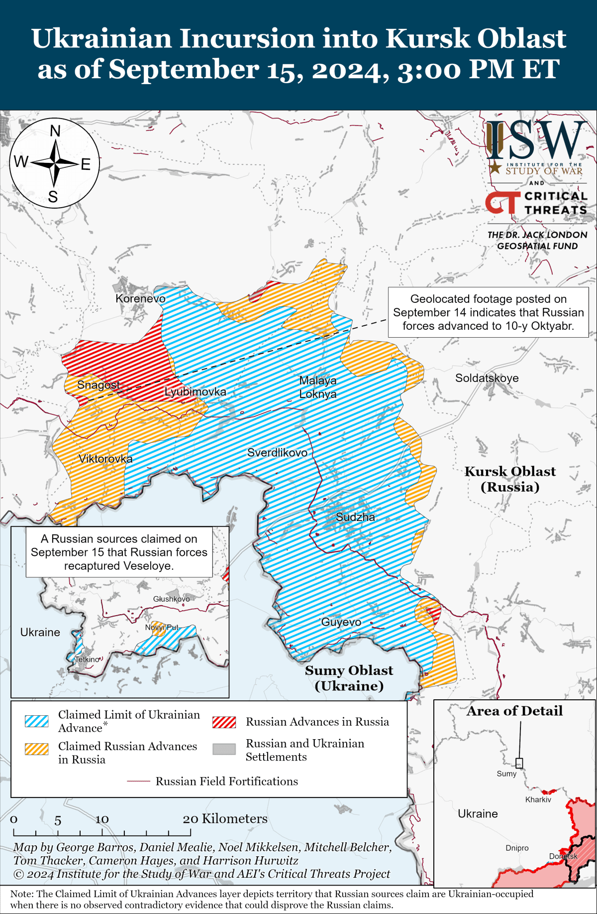 Mapa del Instituto para el Estudio de la Guerra