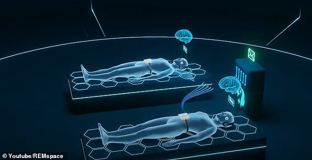 Dos participantes del estudio durmieron en sus casas mientras el dispositivo rastreaba remotamente sus ondas cerebrales, que alimentaba los datos a un servidor.